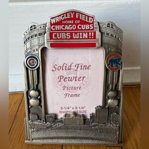 Wrigley Field Chicago Cubs Solid Pewter Picture Frame Vintage